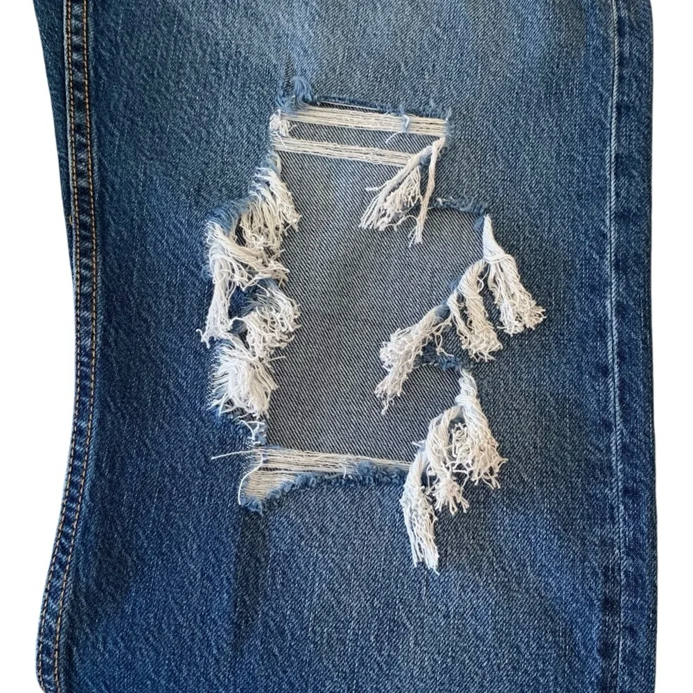 Aero 90’s Baggy Ripped Button Fly Jeans (Boho Distressed Festival Hippie Indie) - Picture 7 of 9